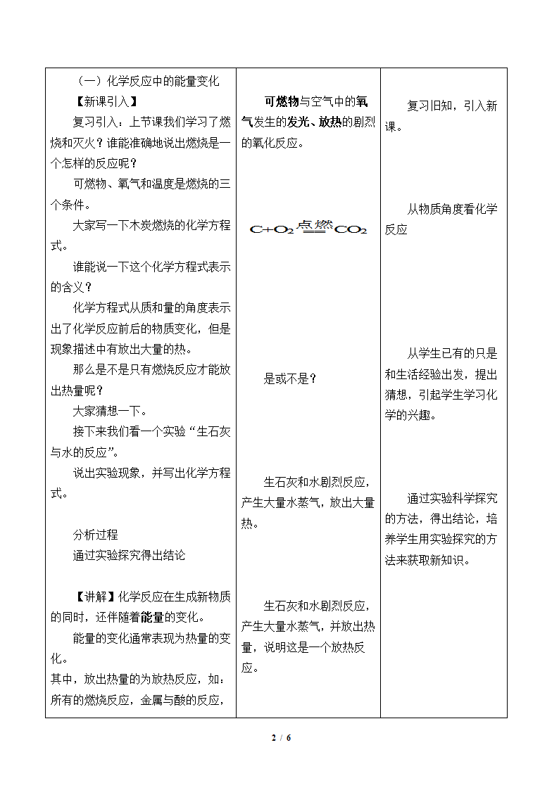 人教版（五四制）八年级全一册化学 第七单元 课题2 燃料的合理利用与开发（教案）.doc第2页