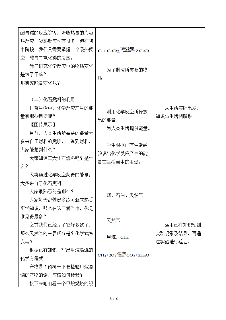 人教版（五四制）八年级全一册化学 第七单元 课题2 燃料的合理利用与开发（教案）.doc第3页