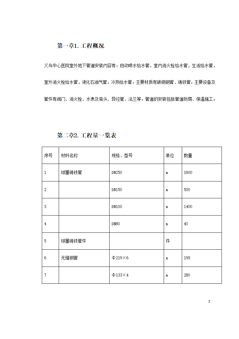 义乌医院管网管道安装施工方案.doc第2页