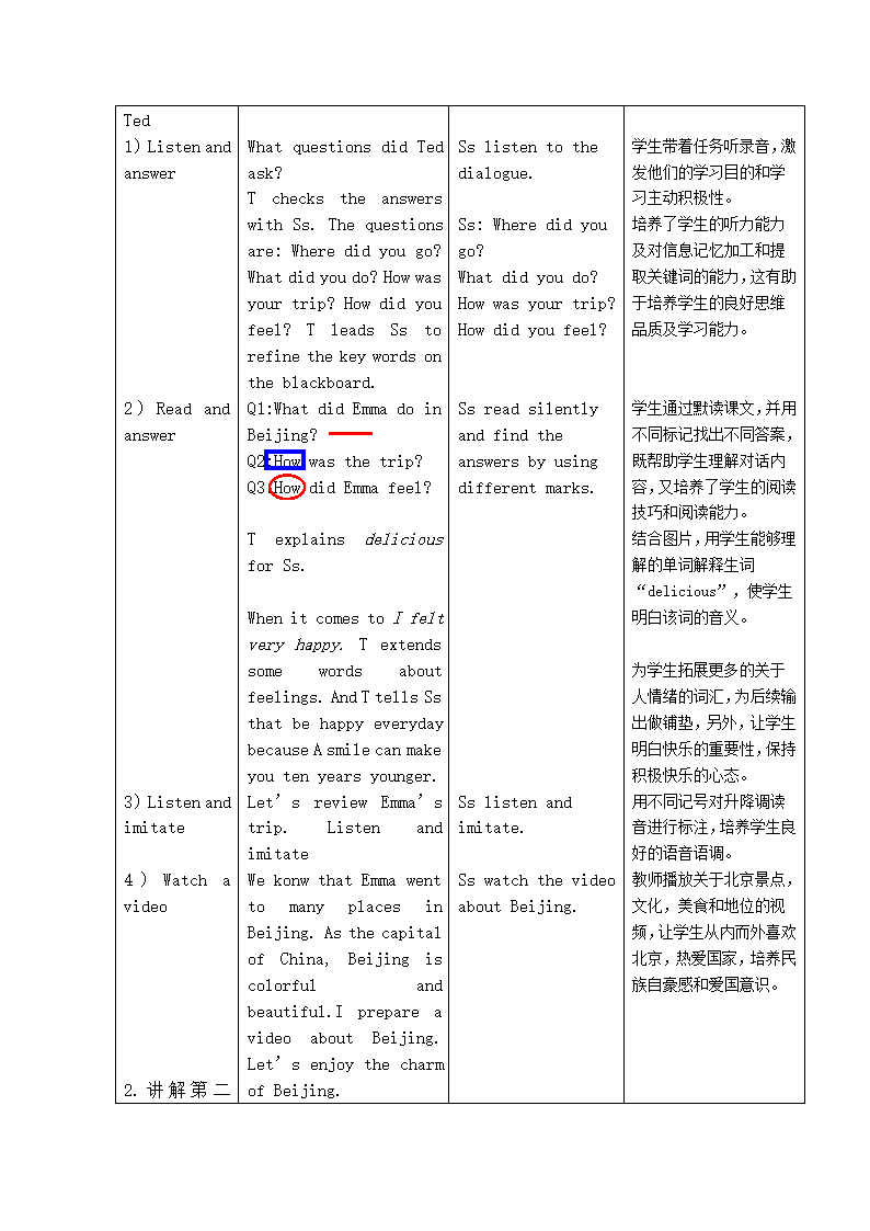 Unit5 Have a Great Trip Lesson 2 表格式教案.doc第3页