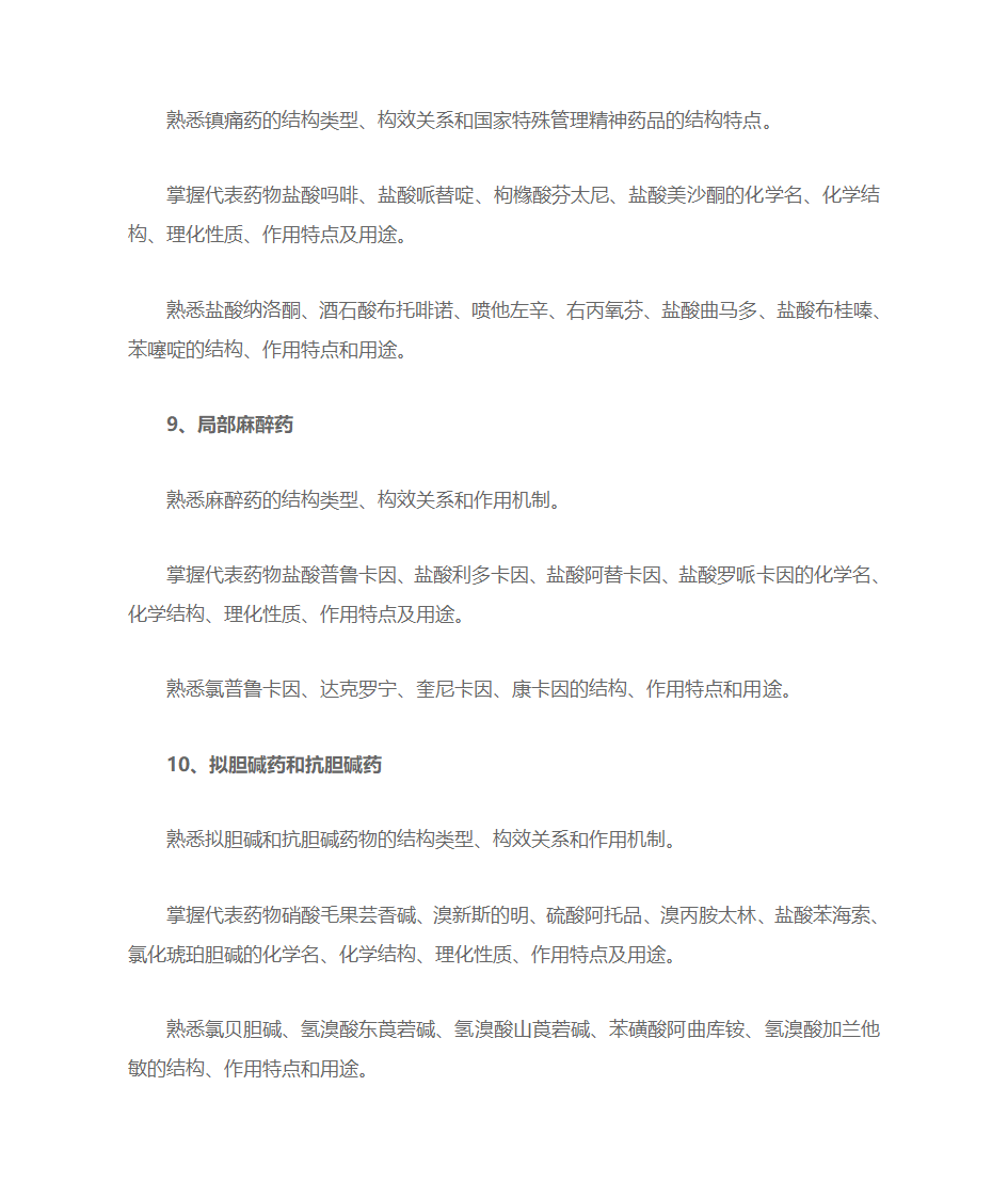 考研药学综合考点第4页