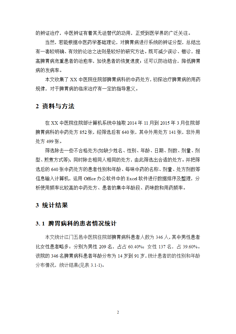 中药学论文 XX中医院脾胃病科中药用药情况分析.doc第7页