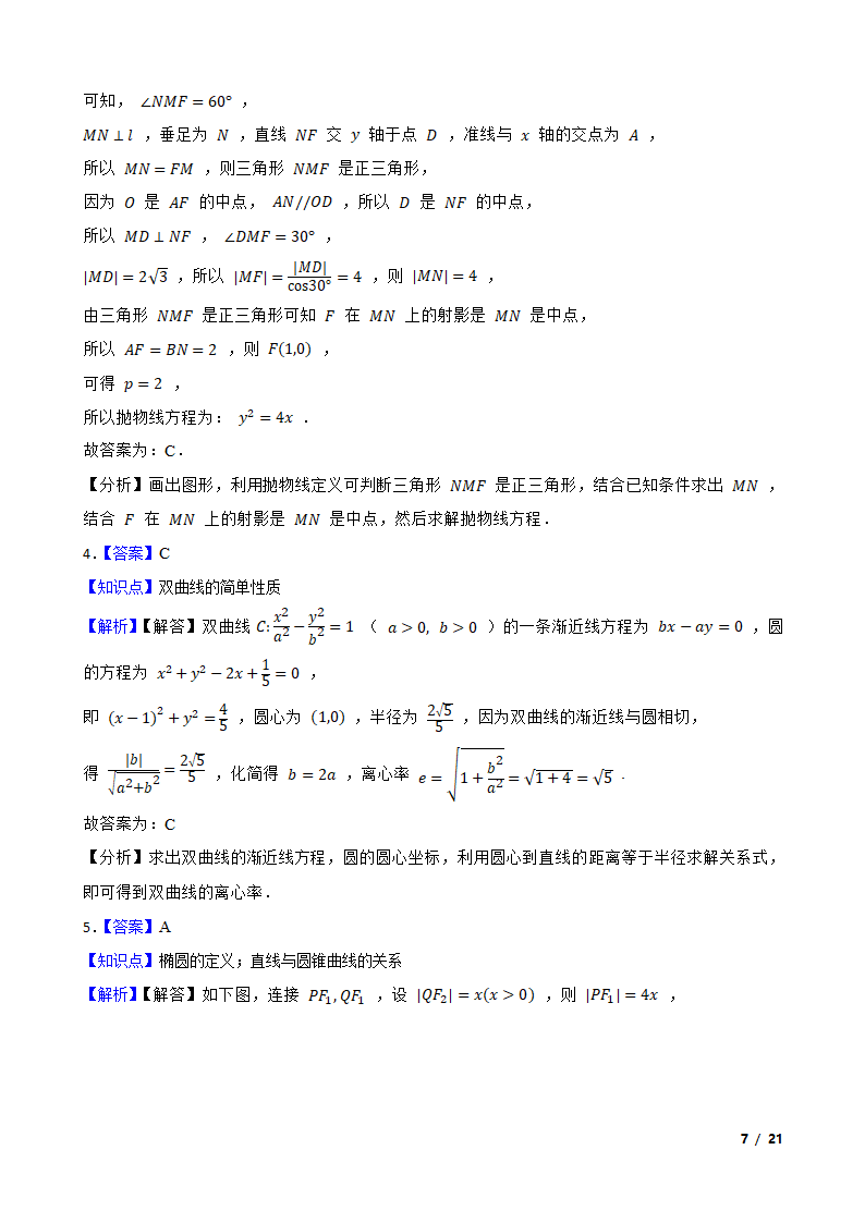 2021年高考数学尖子生培优 专题09  圆锥曲线.doc第7页