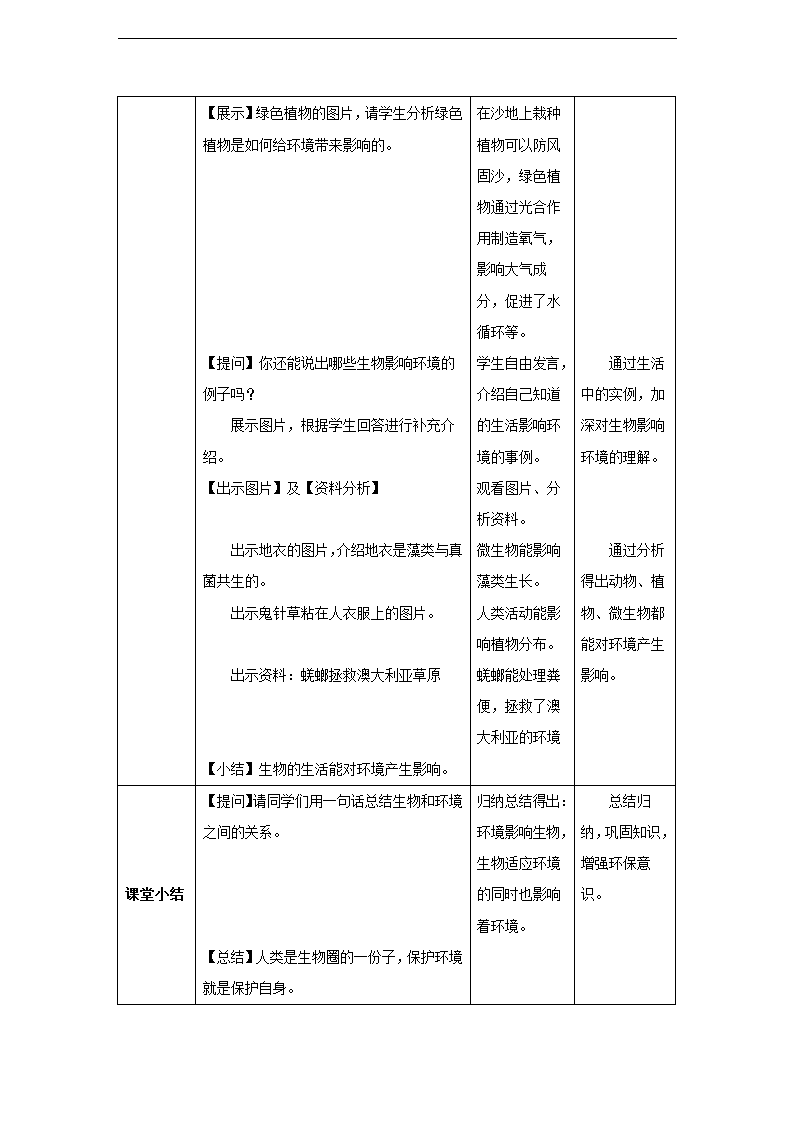 第二章第一节 生物与环境的关系同步教案.doc第10页