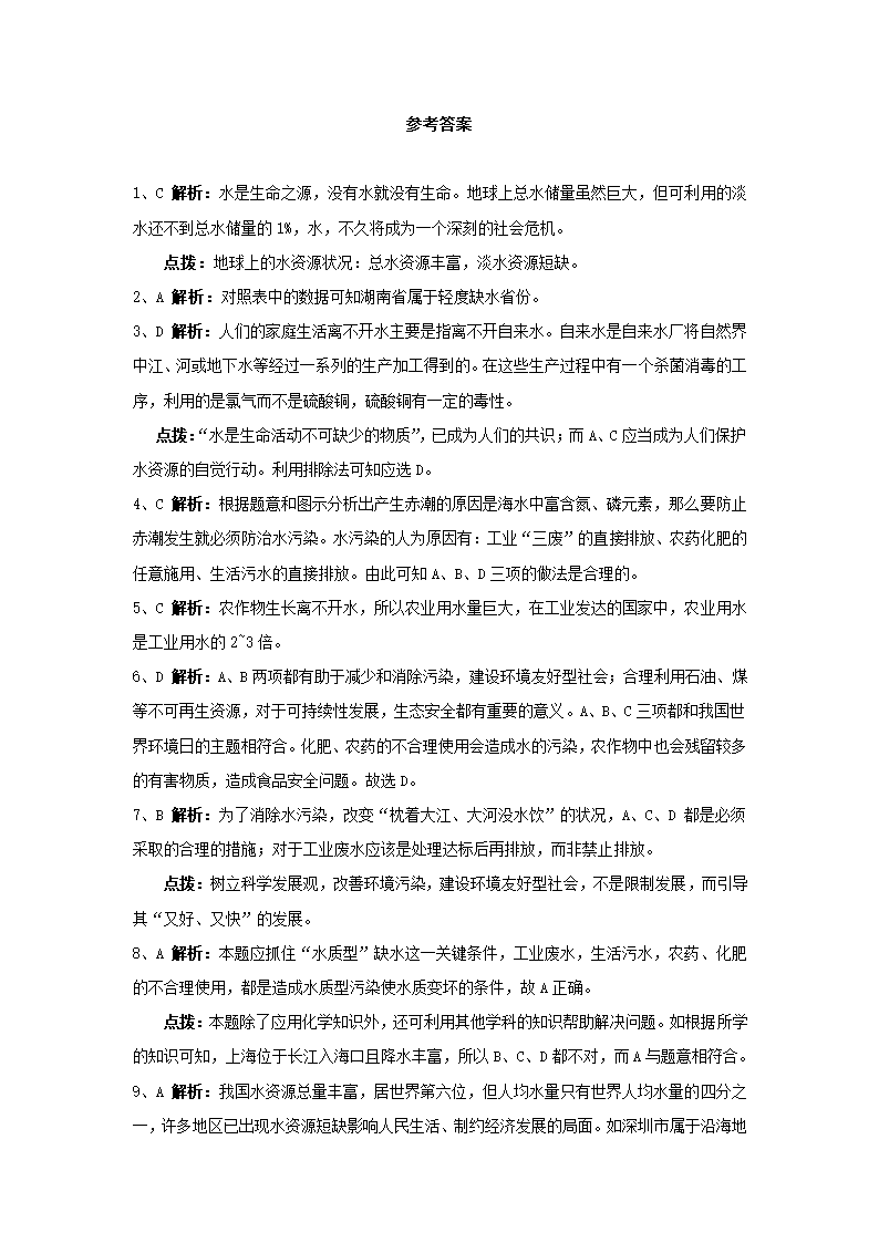 《水资源的开发、利用和保护》同步练习3.doc第5页