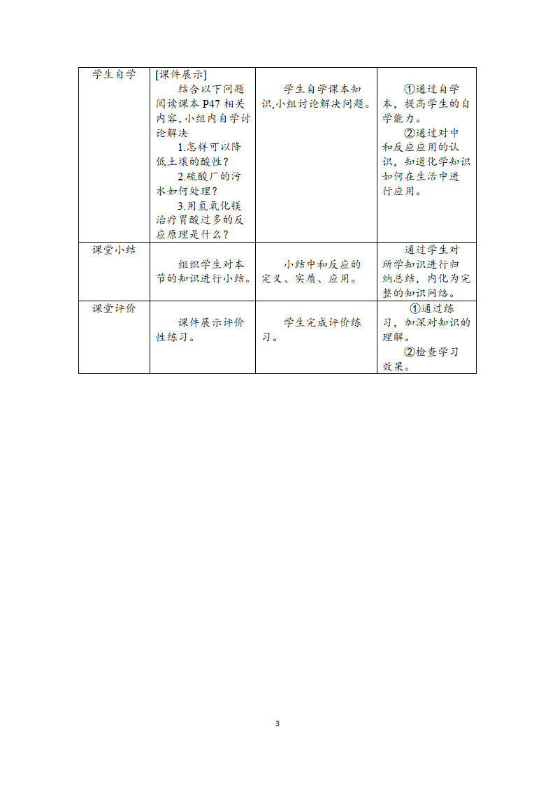 鲁教版（五四制）九下化学 2.4酸碱中和反应  教案.doc第3页