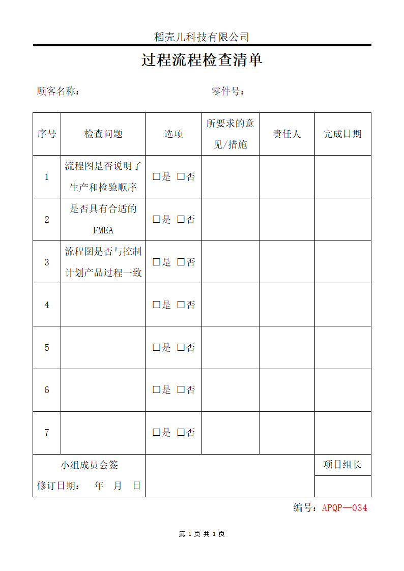 APQP过程流程检查清单.docx第1页