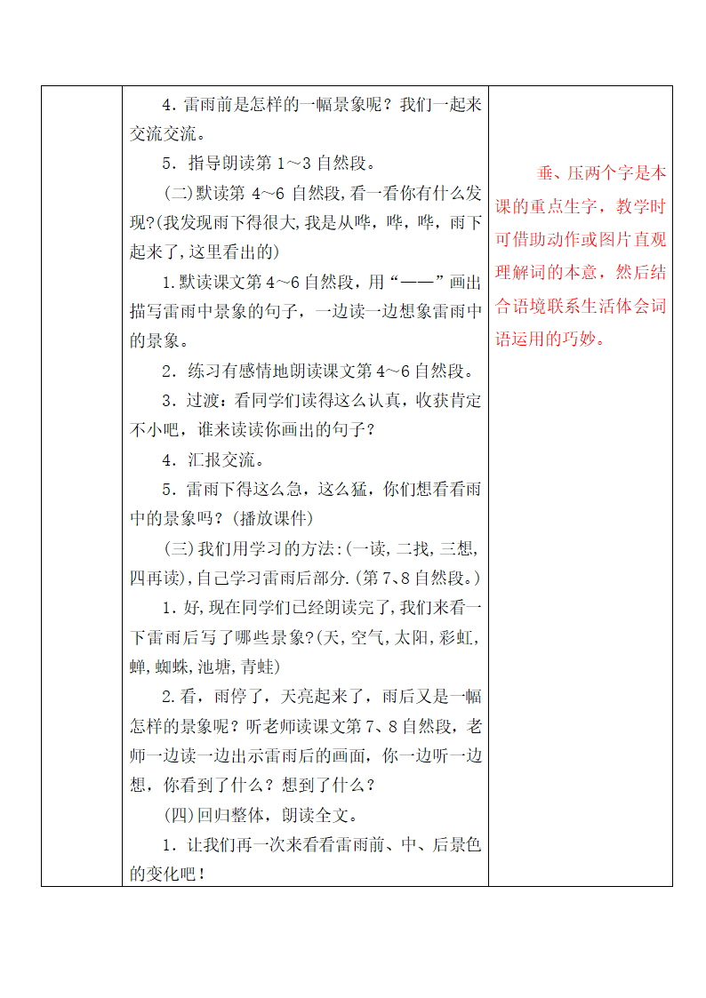 部编版二年级上册语文第六单元教案（表格式）.doc第12页