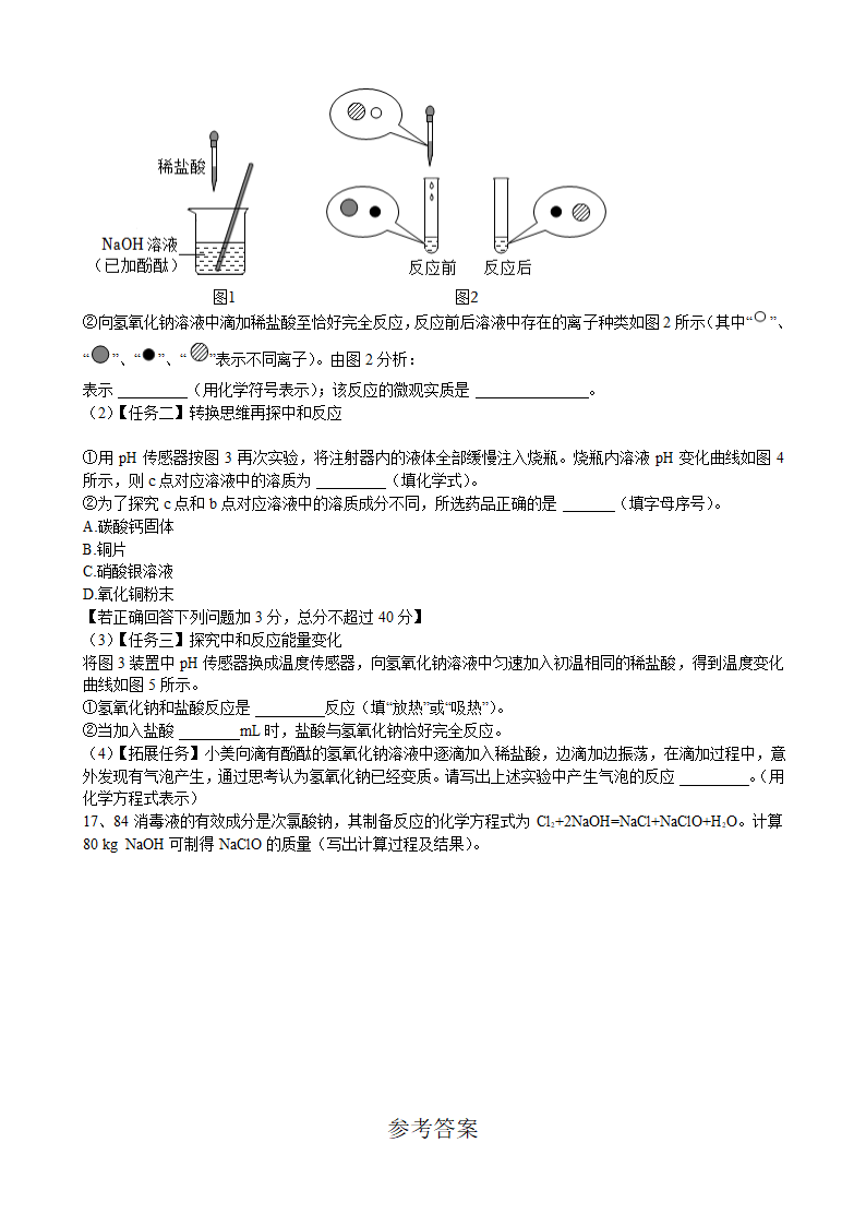 2023年安徽省中考化学模拟试卷9（含答案）.doc第5页