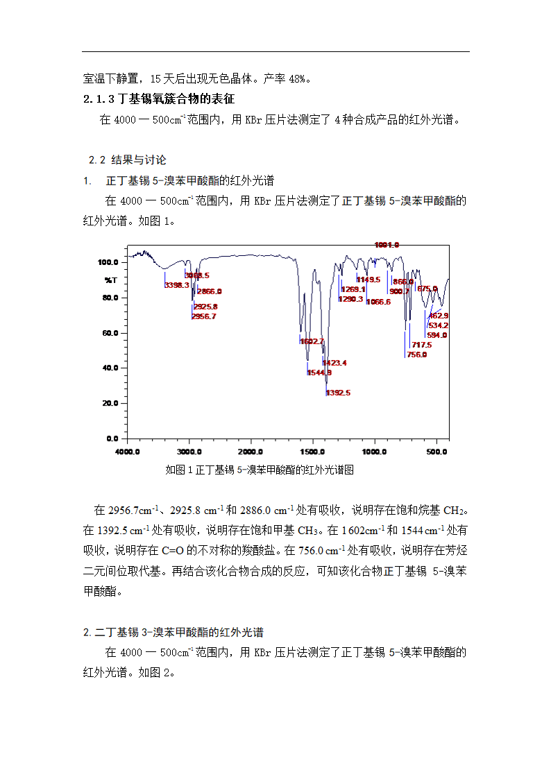 化学专业毕业论文 丁基锡氧簇合物的合成与表征.doc第9页