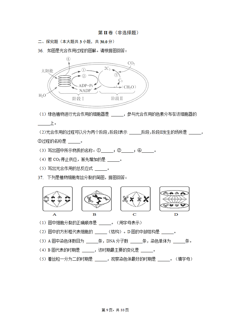 2022-2023学年吉林省通化市高一（上）期末生物试卷（Word版含解析）.doc第9页