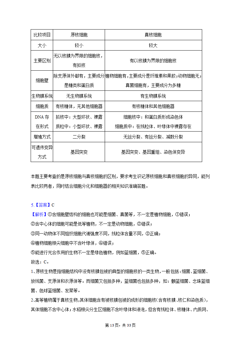 2022-2023学年吉林省通化市高一（上）期末生物试卷（Word版含解析）.doc第13页