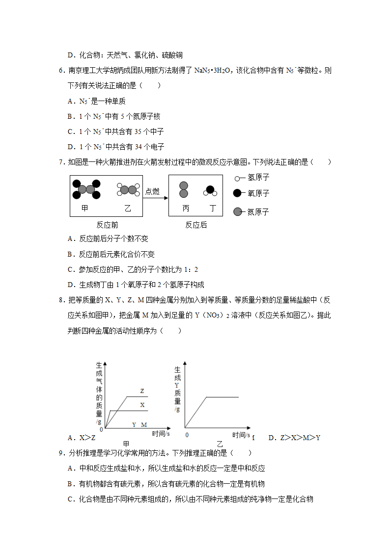 2021年江西省中考化学模拟试卷（二）（解析版）.doc第2页