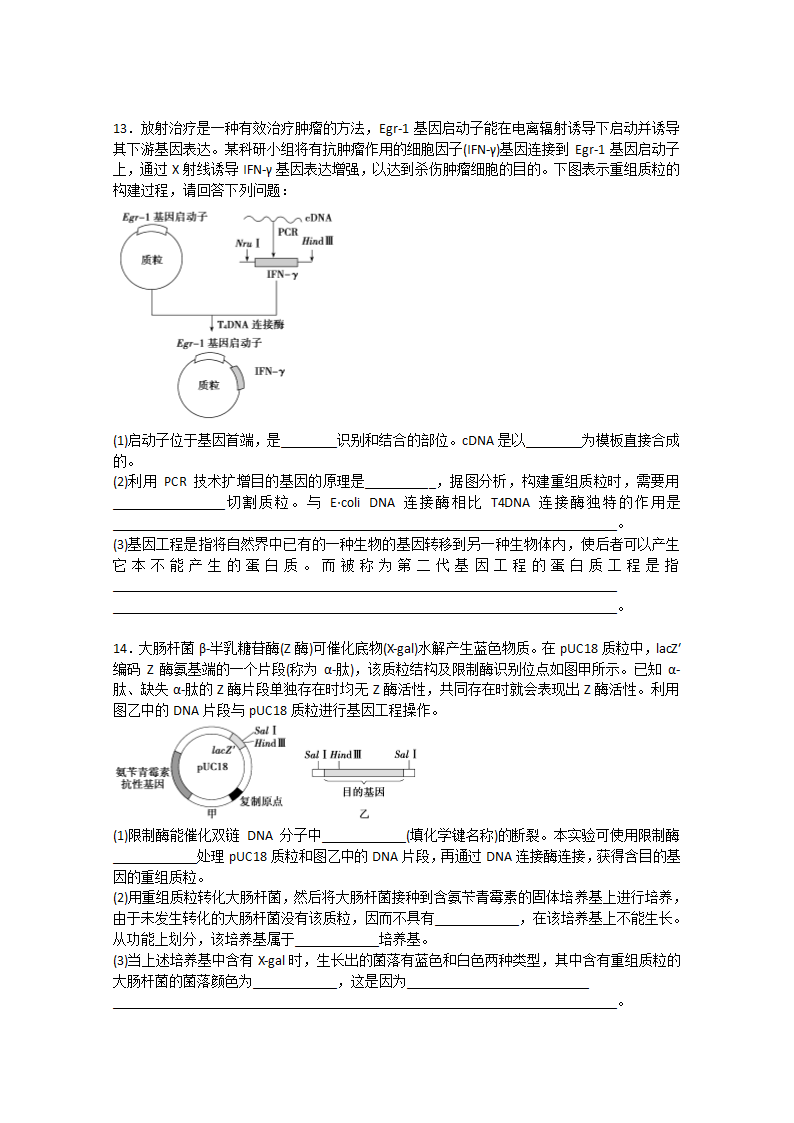 2022届高考生物一轮复习：基因工程含解析.doc第4页