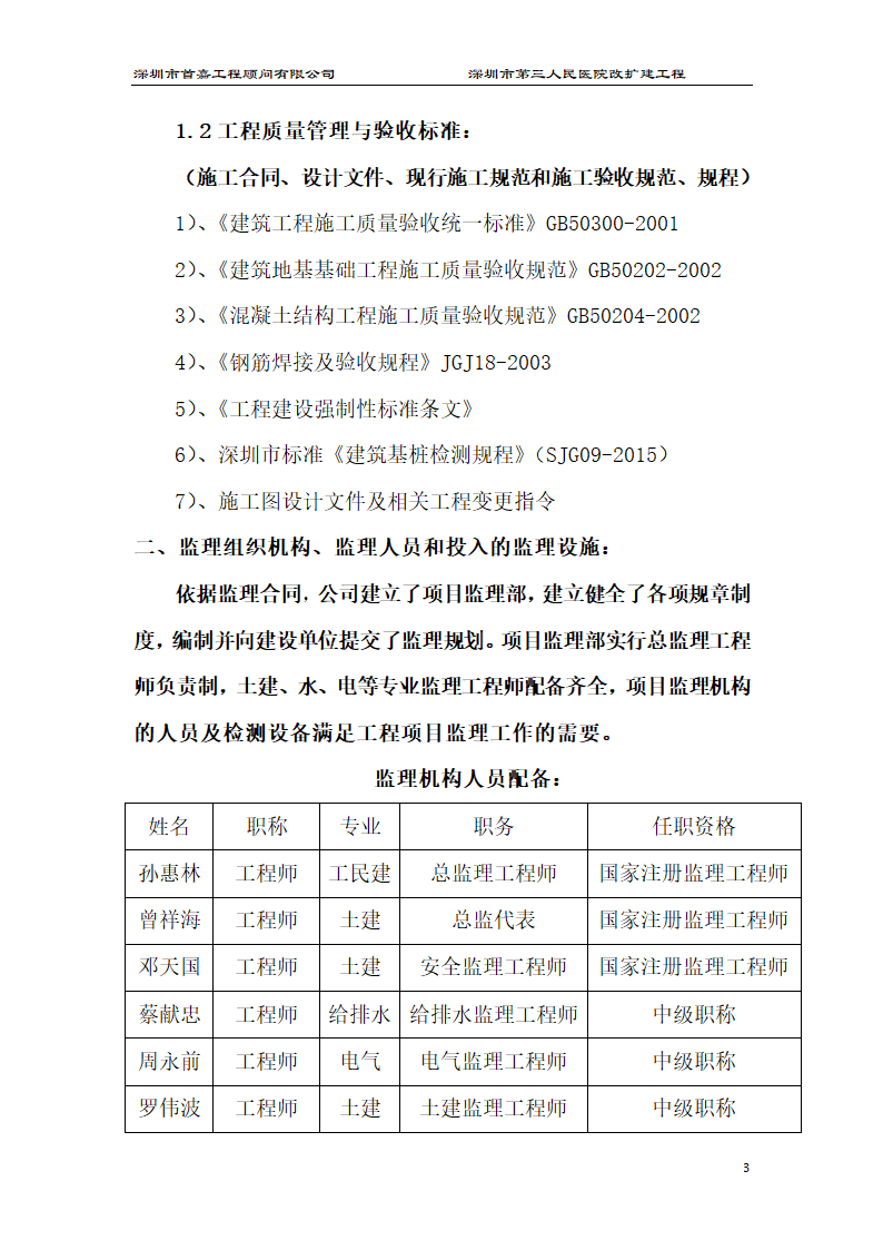 深圳市XX医院改扩建工程桩基础工程监理工作总结.docx第3页