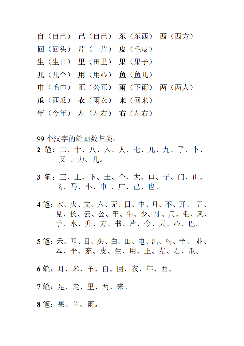 一年级语文上册生字组词.doc第2页