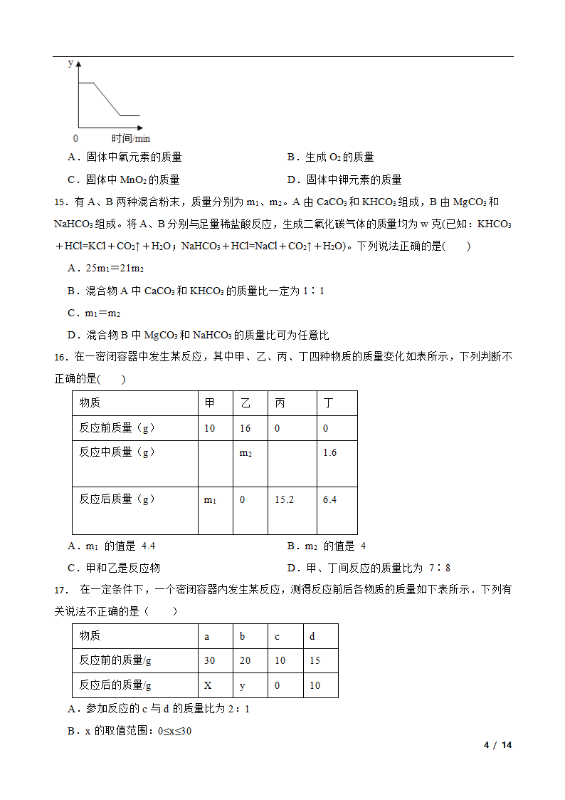 3.3 化学方程式 同步训练（含答案）.doc第4页