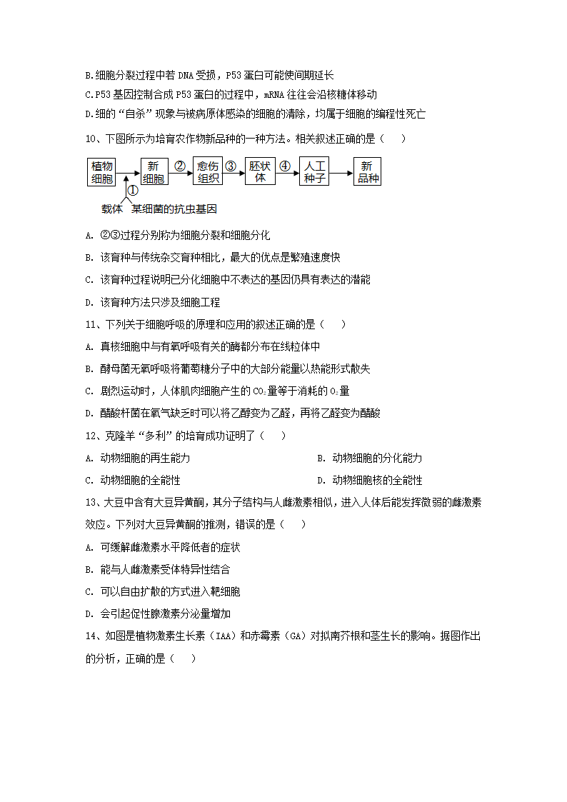 2021年湖北省高考压轴模拟卷 生物  Word版含解析.doc第3页