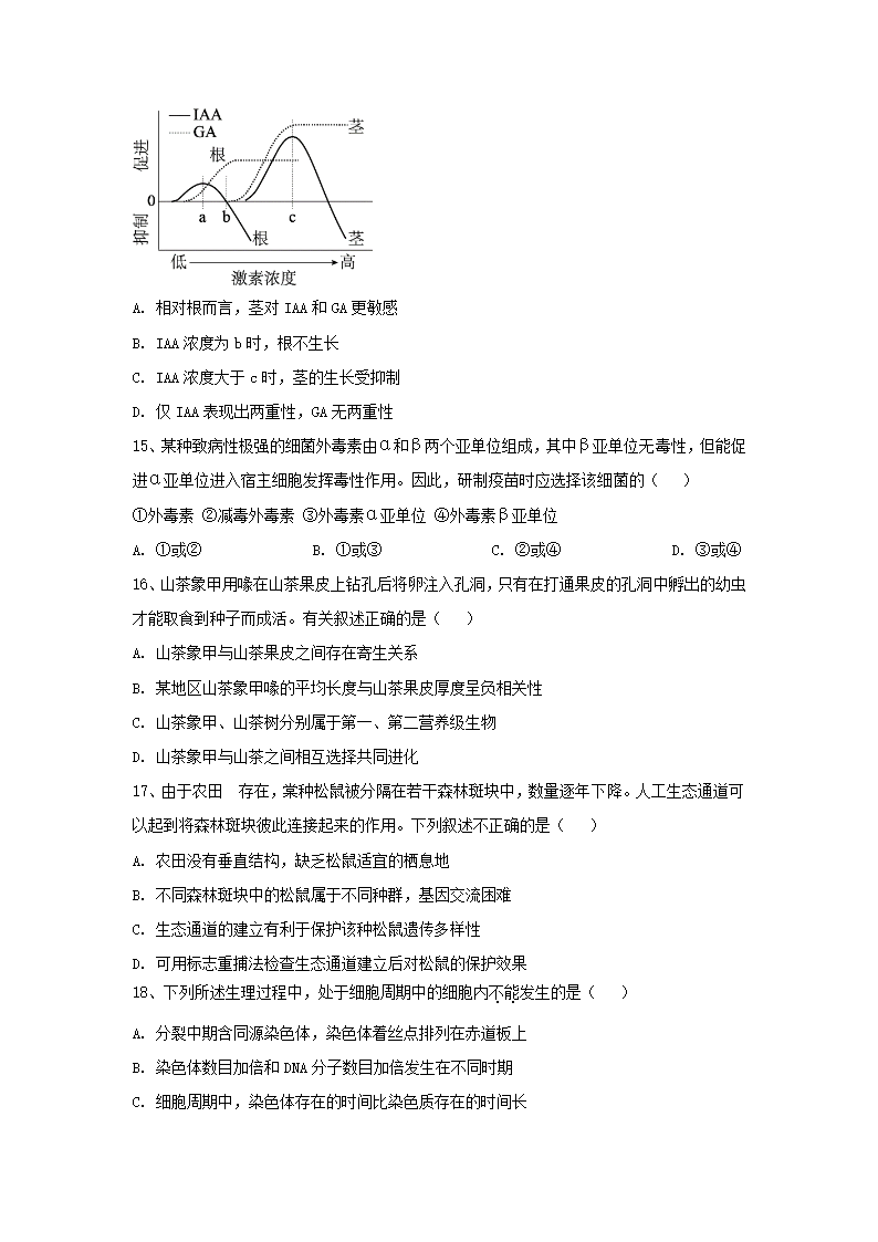 2021年湖北省高考压轴模拟卷 生物  Word版含解析.doc第4页