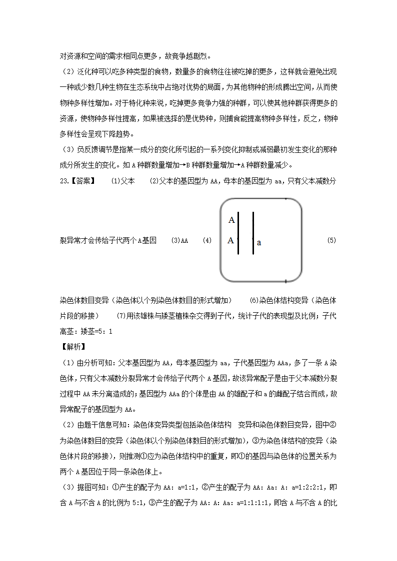 2021年湖北省高考压轴模拟卷 生物  Word版含解析.doc第14页