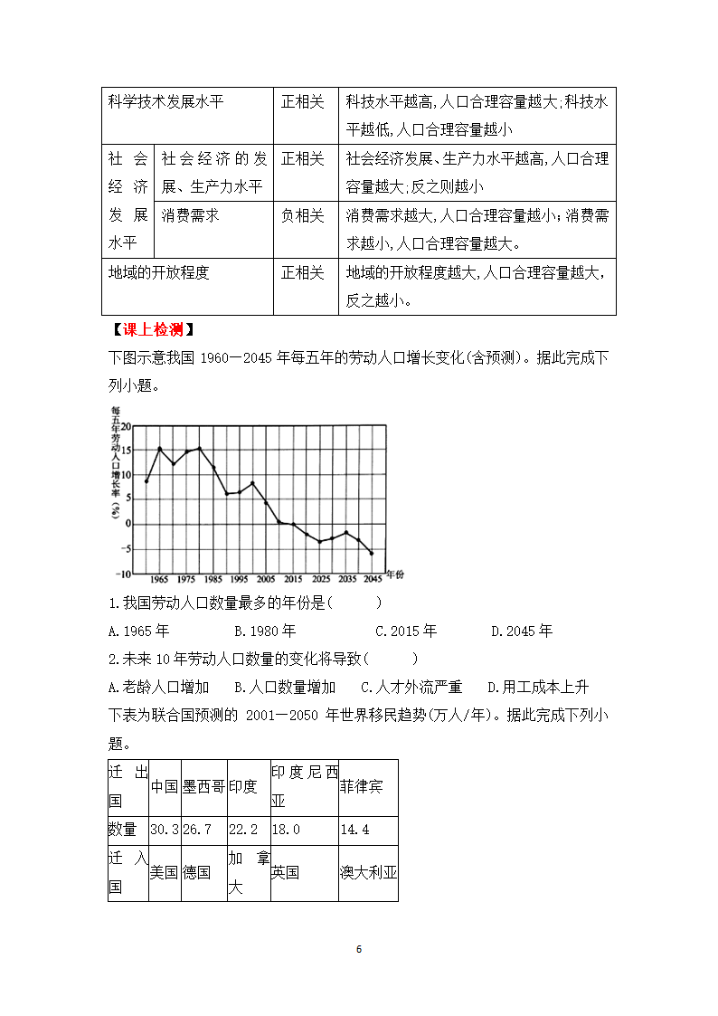 第一章 人口与地理环境 复习课 教案.doc第6页