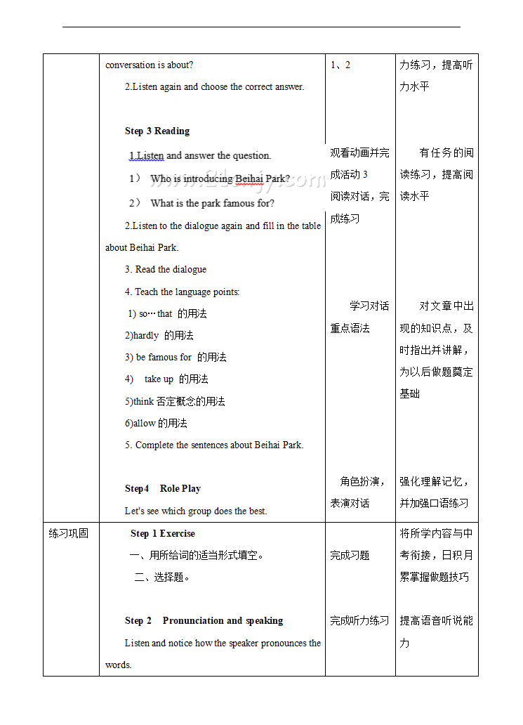 初中英语外研版八年级下册《Moudle8Unit 1 I can hardly believe we're in the city centre》教案.docx第2页