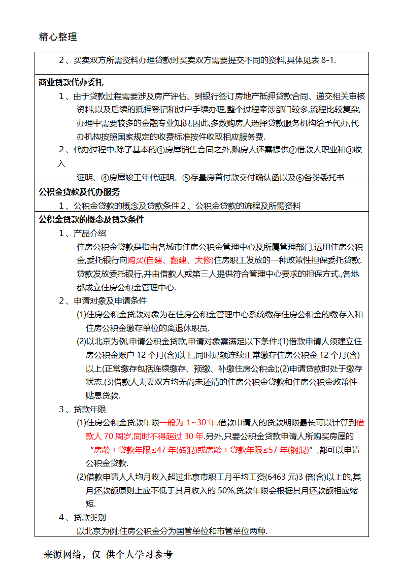 2017年房地产经纪人考试重点摘要房地产经纪业务操作第29页