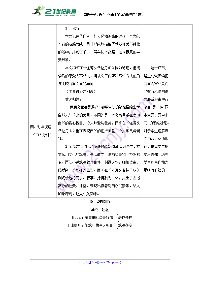 第19课《登勃朗峰》教案.doc第7页
