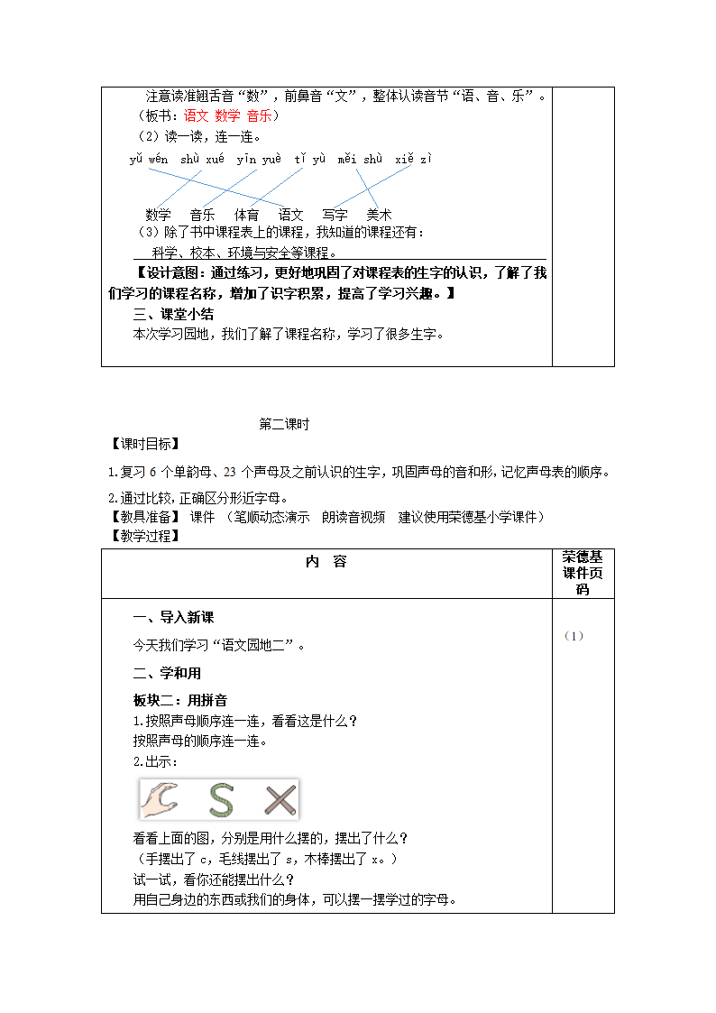 部编四上语文《语文园地二》教案（2课时）+教学反思.doc第2页