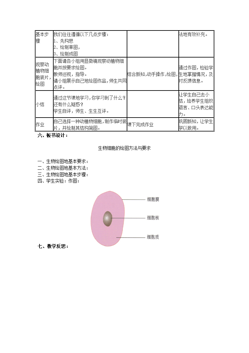 北师大版七上生物 3.4绘图方法和要求  教案.doc第3页