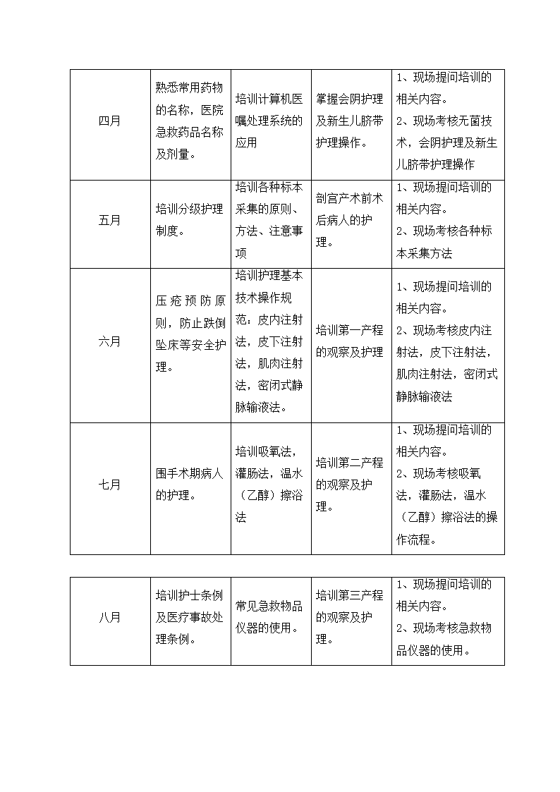 医院产科护士年份培训计划.docx第2页