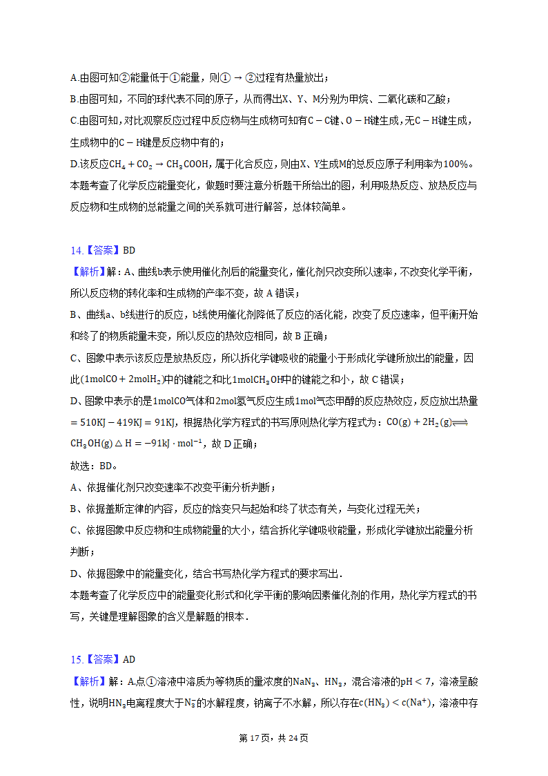 2022-2023学年山东省青岛市高二（上）期末化学试卷（含解析）.doc第17页