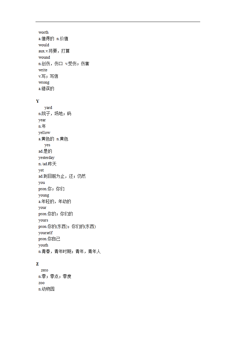 部队专升本英语单词第47页