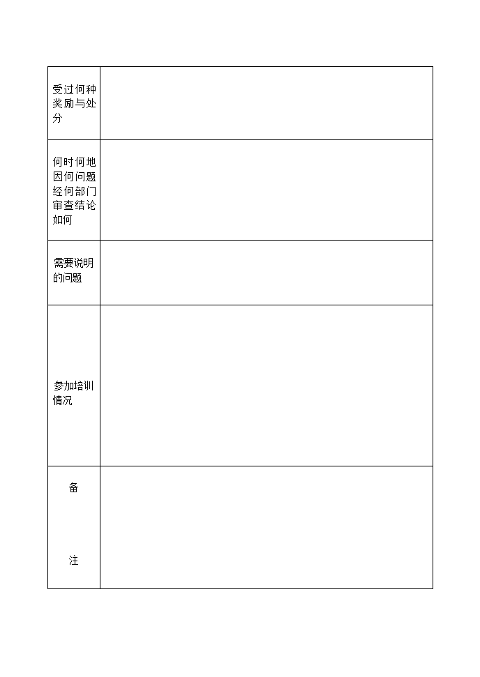 内蒙古自治区技工学校招生报考登记表第14页