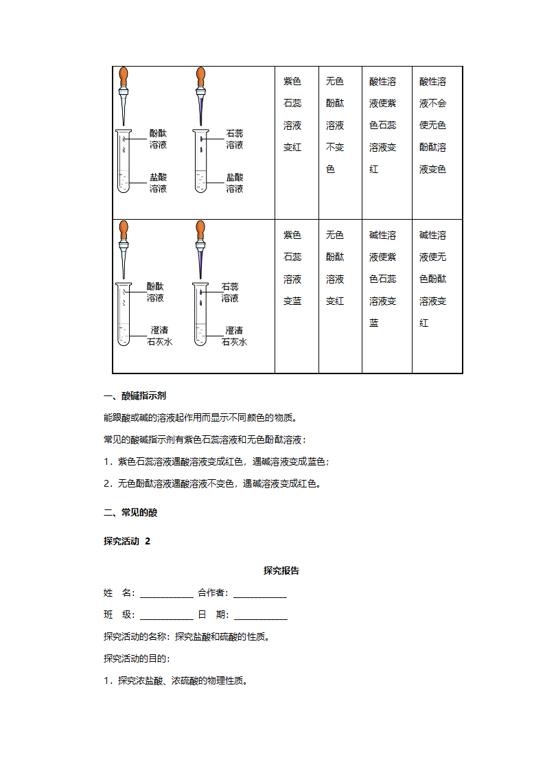 人教版九年级化学《常见的酸和碱》教案.doc第7页