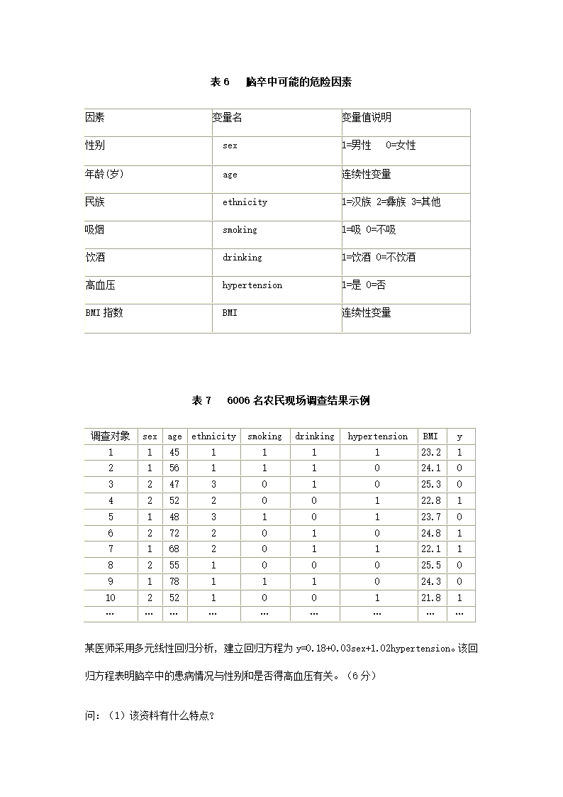 硕士研究生医学统计学期末考试第11页