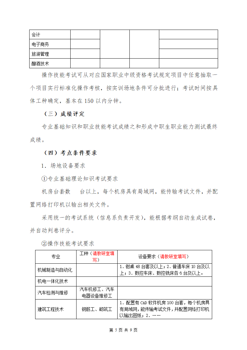 17年单独招生考试方案_第5页