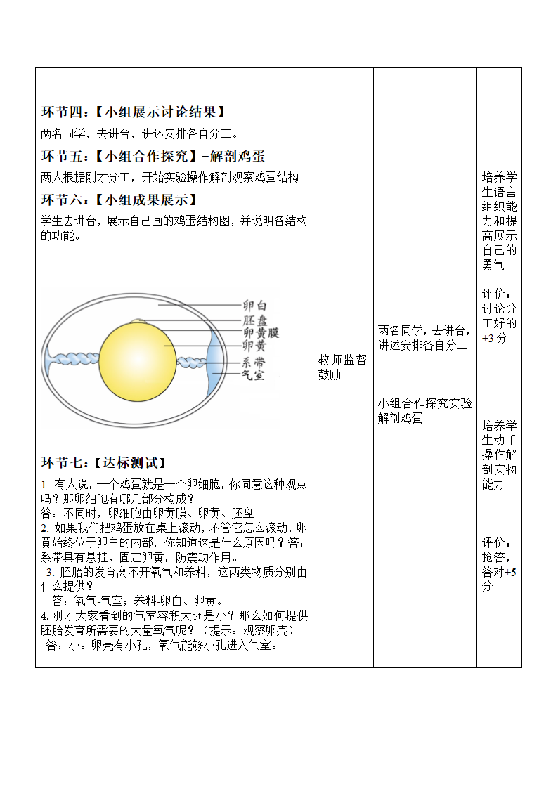 济南版生物八年级上册 4.2.3 鸟的生殖和发育 教案.doc第5页