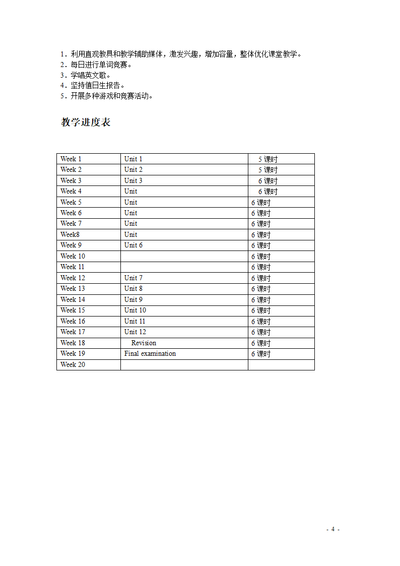 七年级新目标英语(上) 教学计划[上学期].doc第4页