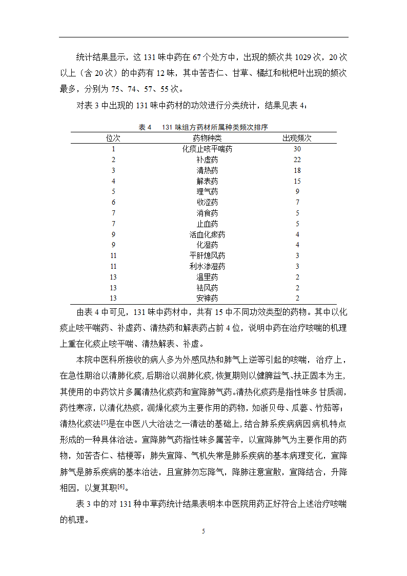 中药学论文 某医院治疗咳喘中药应用情况的调查分析.doc第11页