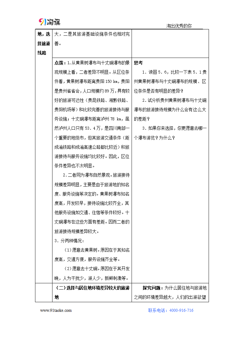 地理-人教版-选修3-教学设计5： 5.1 设计旅游活动.docx-第一节 设计旅游活动-第五章 做一个合格的现代游客-教学设计.docx第5页