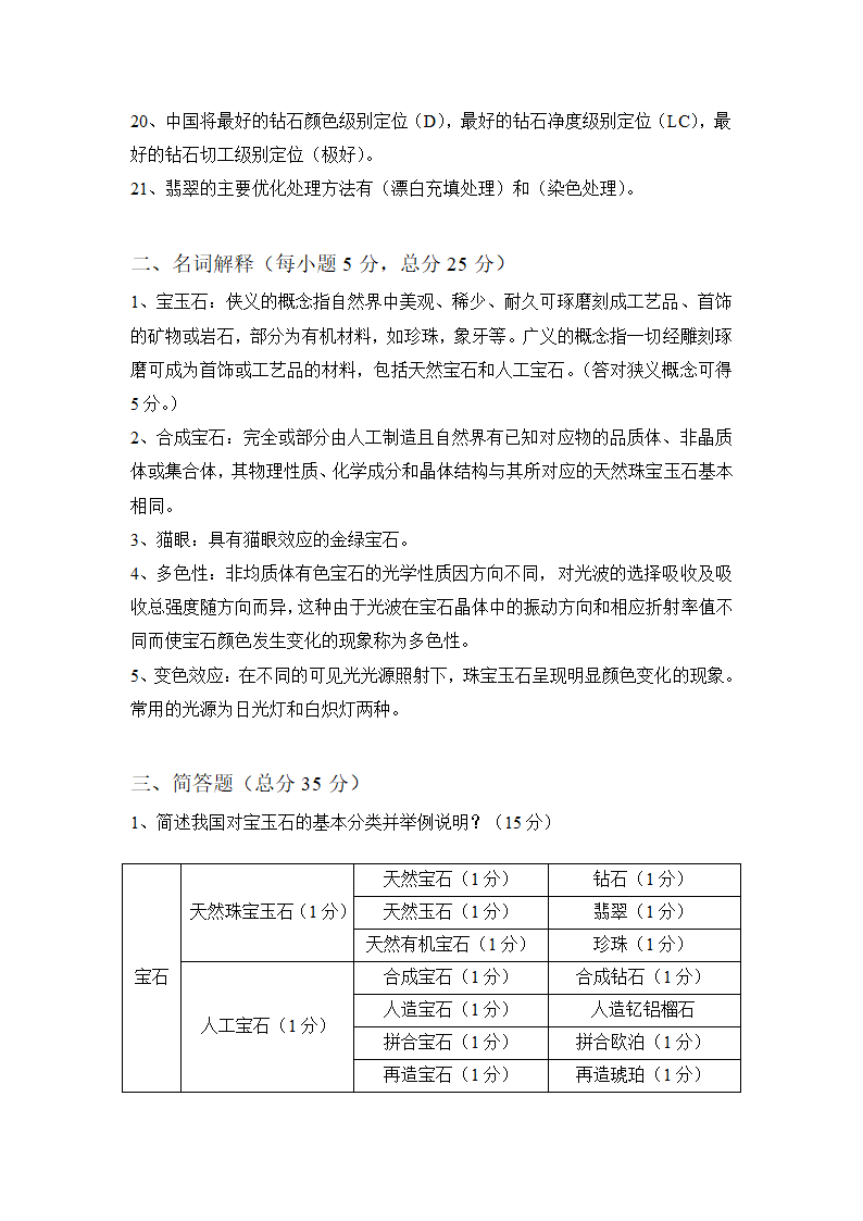 宝玉石学 卷子第2页