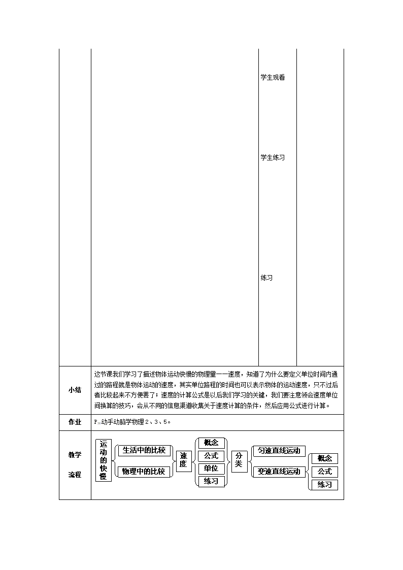 人教版高一物理必修一1.3《运动快慢的描述──速度》教学设计.doc第7页