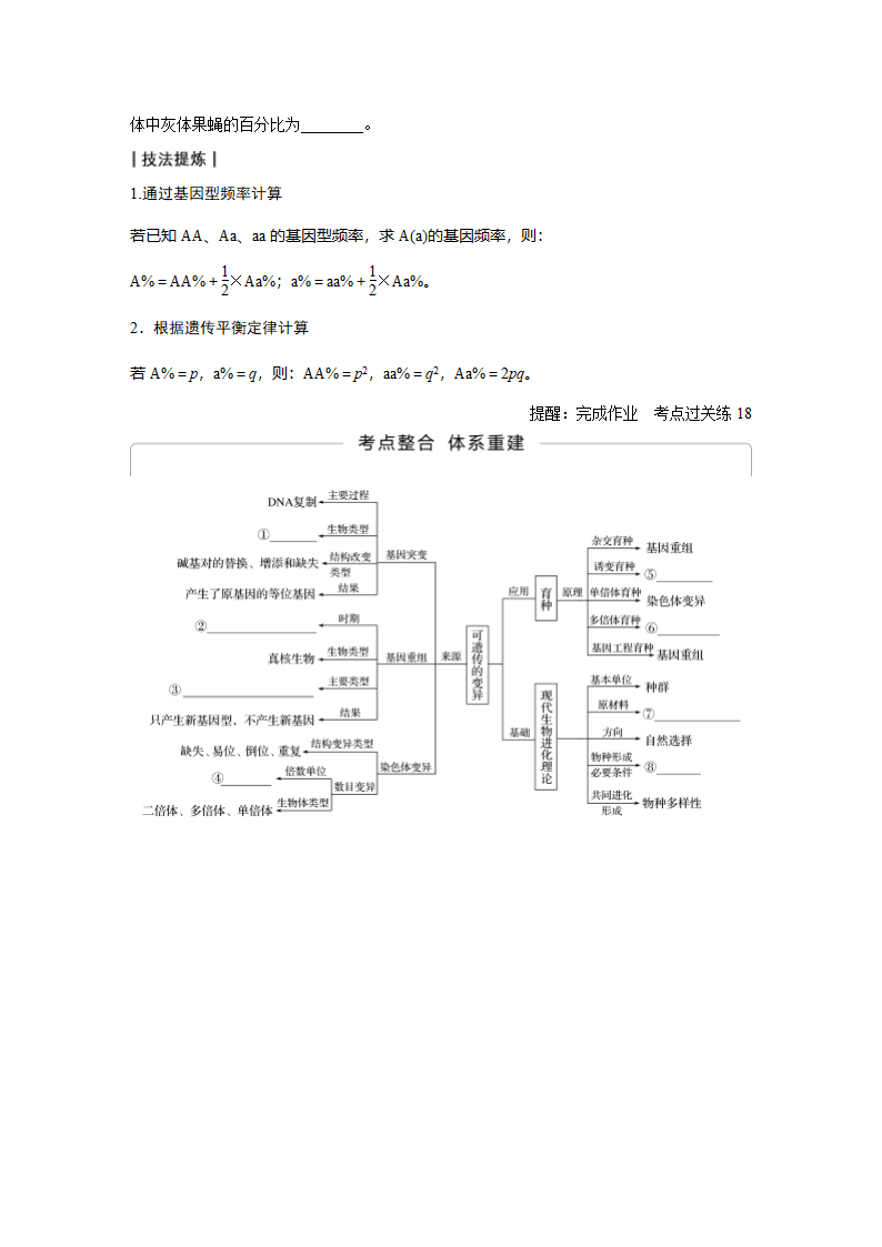 【步步高】2016版高考生物(全国专用)大二轮总复习与增分策略 专题六    必考点18第6页