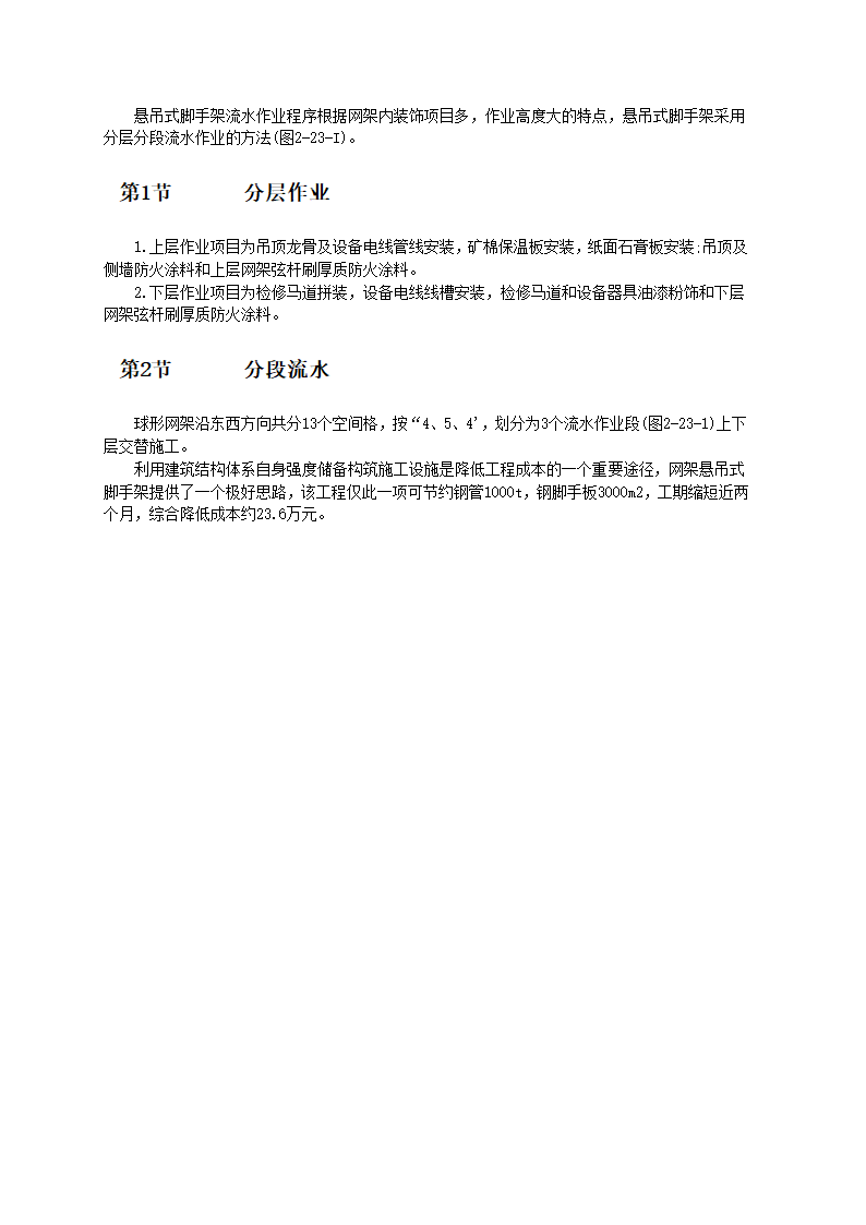 高空悬吊式网架装饰脚手架应用技术和工艺标准.doc第2页