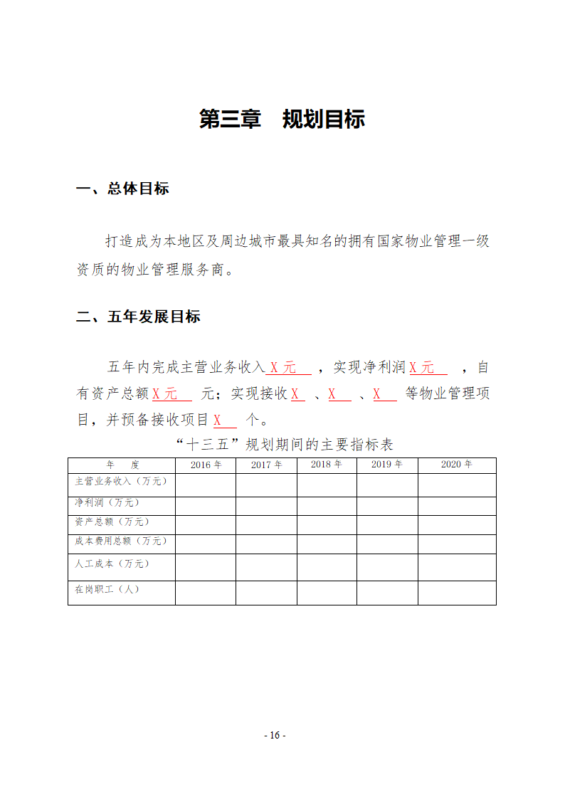 物业管路公司“十三五规划”模板.doc第16页