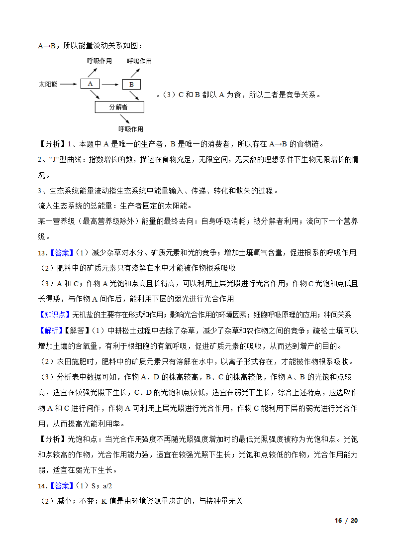 高考生物历年全国卷真题汇编9——种群和群落.doc第16页
