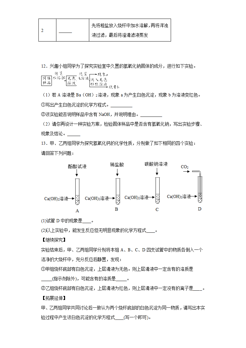 2023年中考二轮化学专题训练盐和化肥（含解析）.doc第3页