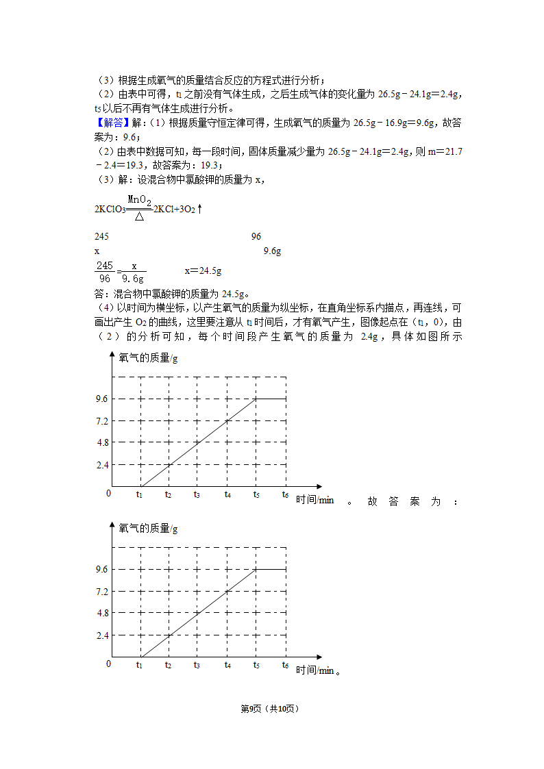 1.4化学方程式的计算（基础）（有解析）.doc第9页