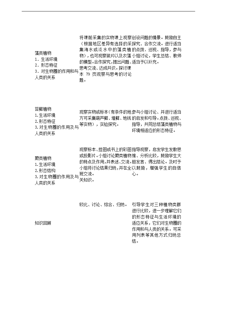 人教版生物七年级上册全册教案（共62页）.doc第30页